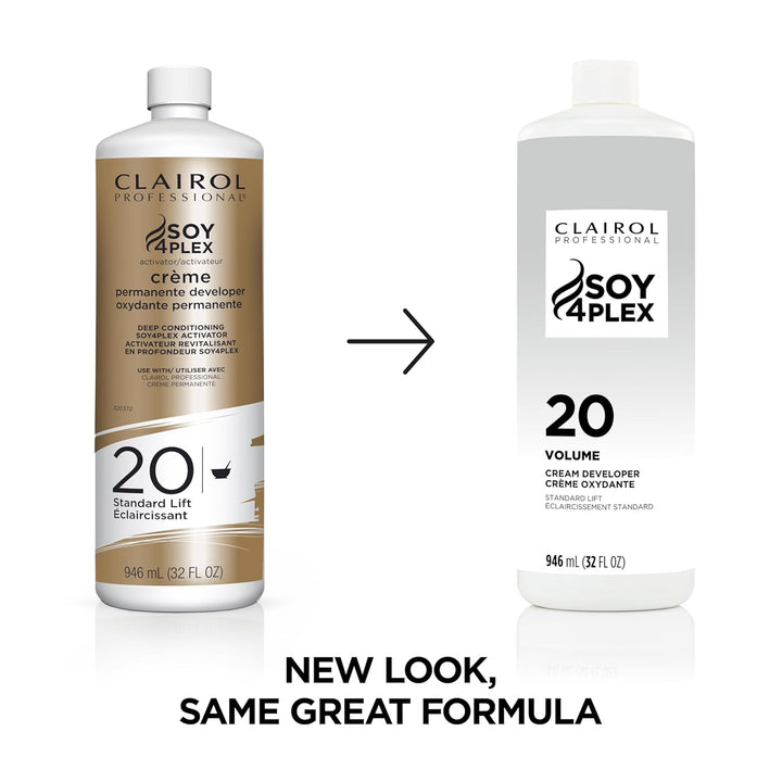 Crème Permanente 20 Volume Hair Developers | for Coloring, Lightening & Lifting with Deep Conditioning Formula | Packaging May Vary