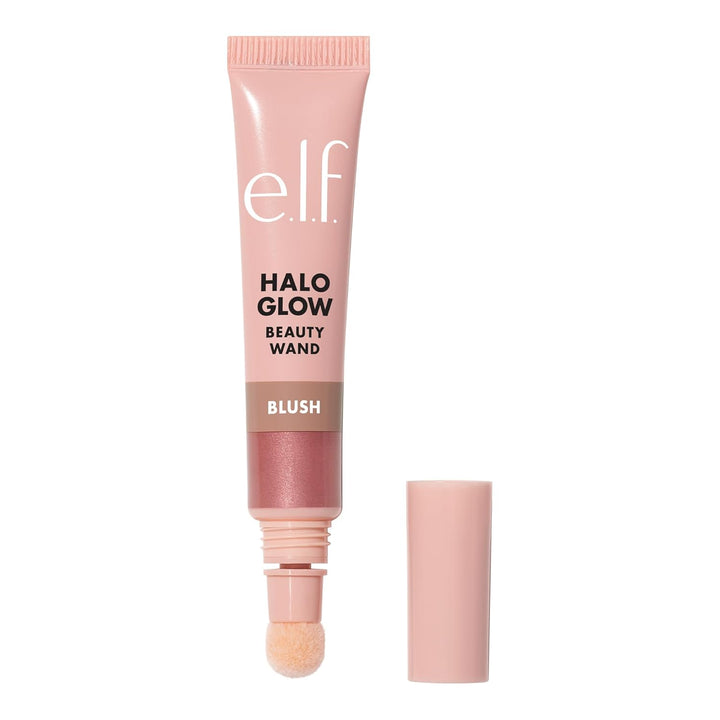 Halo Glow Blush Beauty Wand, Liquid Blush Wand for Radiant, Flushed Cheeks, Infused with Squalane, Vegan & Cruelty-Free, Pink-Me-Up