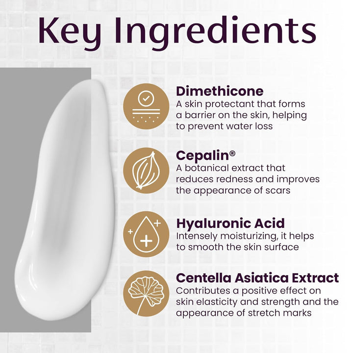 Stretch Marks Therapy - Prevents & Treats Stretch Marks, Safe for Pregnancy & Breastfeeding, Hydrates & Nourishes Skin, 5.29 Oz (150G)