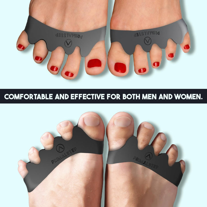 Size XL Toe Separators - over 50% Thicker & More Durable - Dr. Recommended - Loved by Those with Bunions or Plantar Fasciitis - Toe Spacers for Athletic Mobility (Extra Large)
