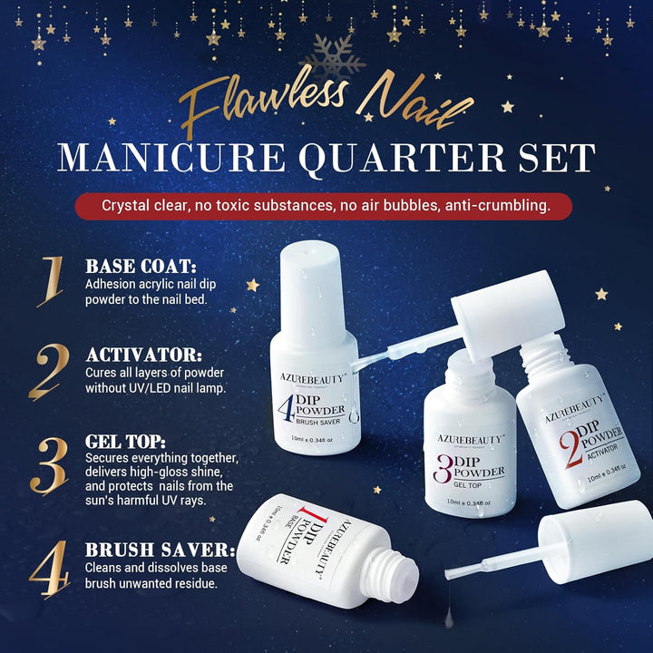 Dip Powder Nail Kit Starter Color Changing Glitter 20 Colors Magic Special Effect Dipping Powder Liquid Set with Base/Top Coat Activator for French Nails Manicure DIY Salon