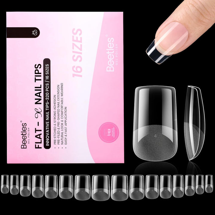 Beetles 2Pcs*20G Solid Nail Glue Gel, Tipex Soft Nail Tips Glue Super Strong for Acrylic Nails Extension Fake Nails Press on Nails, Christmas Nail Art, U V Light Required