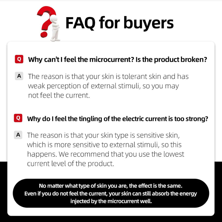 Microcurrent Facial Device,Latest Red Light Technology,Enhances the Ability to Lift the Face and Tighten the Skin,Facial Wrinkle Equipment,Smart Photon Micro-Current Device,Model:Ep-300. (Black)