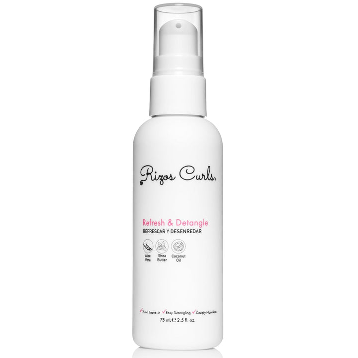 Refresh & Detangle Spray – Detangling & Curl Leave-In with Coconut Oil – Nourishes, Hydrates & Controls Frizz for Every Curl Pattern – Adds Shine, 2A–4C Hair Types – Vegan & Cruelty-Free