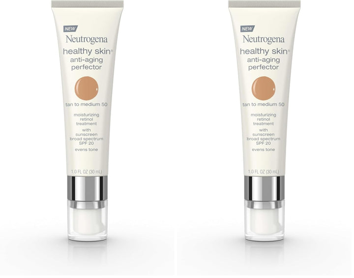 Retinol Treatment & Tinted Facial Moisturizer, Healthy Skin Anti-Aging Perfector, Broad Spectrum SPF 20 Sunscreen & Titanium Dioxide, Blendable Sheer Coverage, 30 Light to Neutral, 1 Fl. Oz