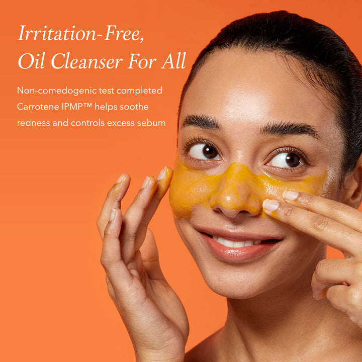 Carrotene IPMP Hydromelt Cleansing Balm, 3.04 Fl.Oz, Noncomedogenic, Grapefruit Peel Oil, O-Cymen-5-Ol Helps Reduce Blackheads & Breakouts, for Sensitive & Oily Skin, Korean Skincare