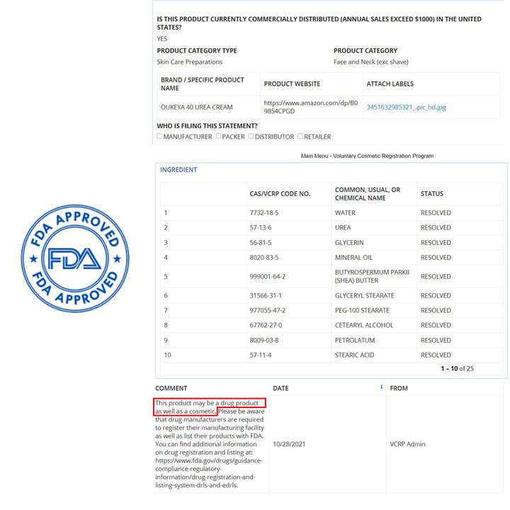 Urea Cream 40 Percent,Foot & Hand Cream for Dry Cracked,Urea Lotion for Feet Maximum Strength