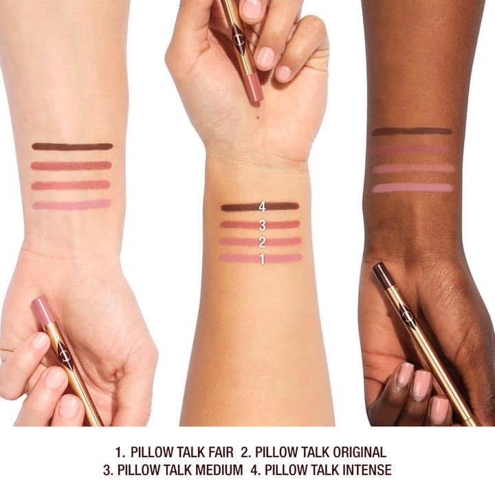 Charlotte Tilbury Lip Cheat Lip Liner Pencil - Gives Lips a Fuller-Looking, Defined Pout - Enriched with Jojoba Oil & Hyaluronic Acid - Waterproof, Smudge-Proof & Transfer-Proof