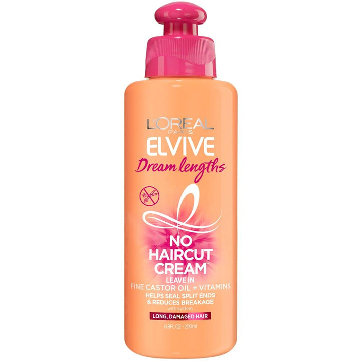 Elvive Dream Lengths No Haircut Cream Leave in Conditioner, 6.8 Fl. Oz.