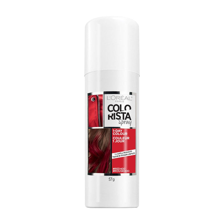 Colorista 1-Day Washable Temporary Hair Color Spray, Silver, 2 Ounce