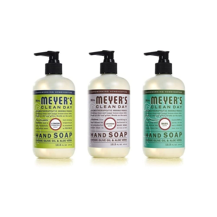 CLEAN DAY Hand Soap, Made with Essential Oils, Biodegradable Formula, Rain Water, 12.5 Fl. Oz - Pack of 3