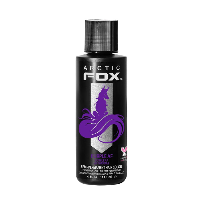 Vegan and Cruelty-Free Semi-Permanent Hair Color Dye (8 Fl Oz, PURPLE AF)