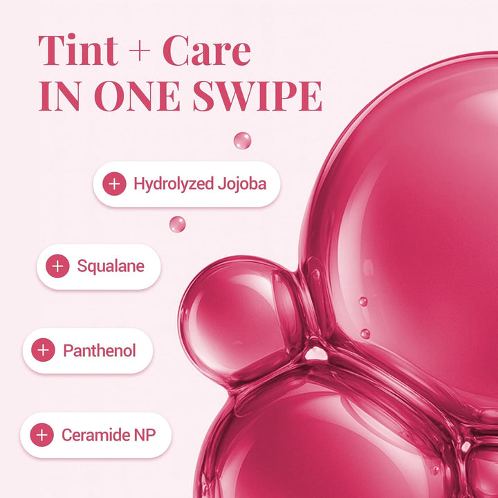 Ink Peel off Lip Stain - Long Lasting, Transfer-Proof, Waterproof Korean Lip Tint with Color-Changing Peel-Off Formula (01 BLACK CHERRY)