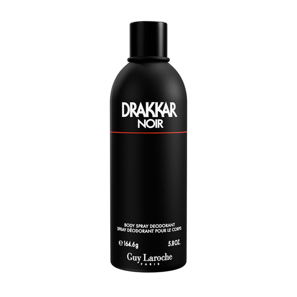 Guy Laroche Drakkar Noir, Iconic Designer Fragrance, Intense & Powerful Body Spray, Fougere Blend & Aromatic Spices, Long Lasting Mens Cologne, Day and Evening Scent