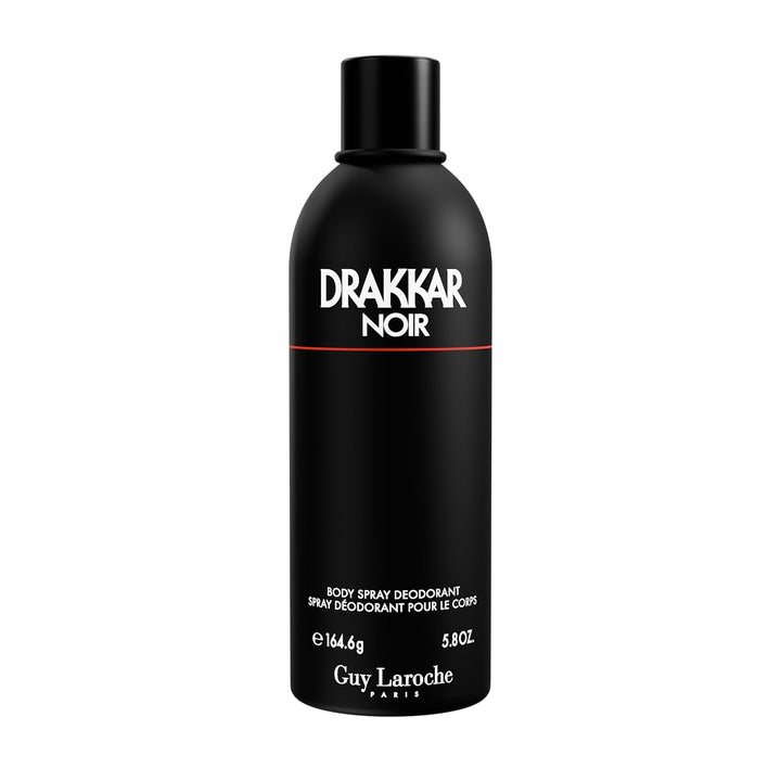 Guy Laroche Drakkar Noir, Iconic Designer Fragrance, Intense & Powerful Body Spray, Fougere Blend & Aromatic Spices, Long Lasting Mens Cologne, Day and Evening Scent