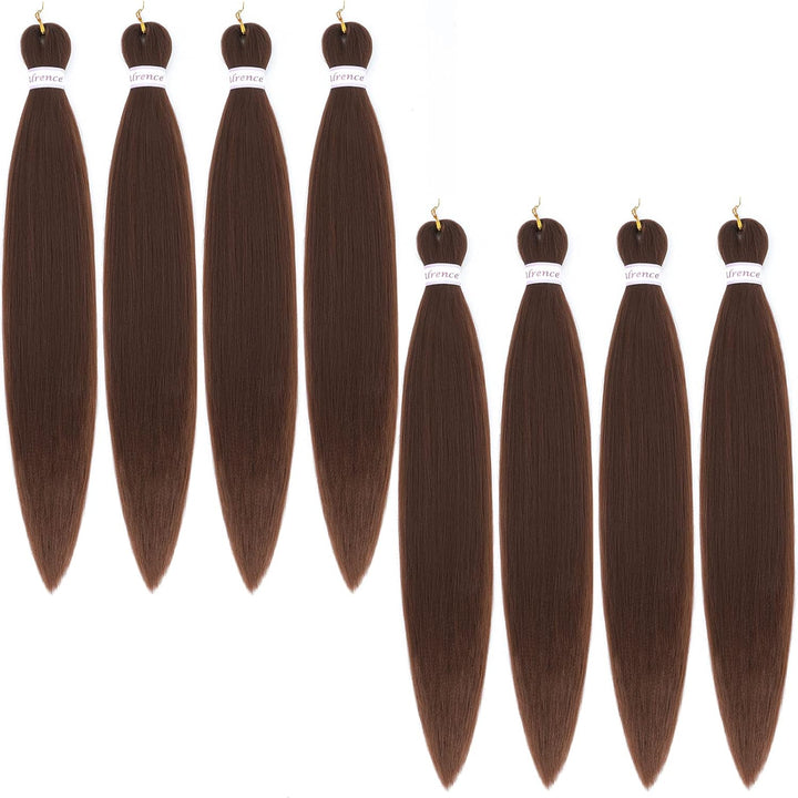 Purple Braiding Hair Pre Stretched Long Braid 30 Inch 2 Packs Professional Braiding Hair Extensions Synthetic Crochet Twist Braids (30 Inch, Purple)