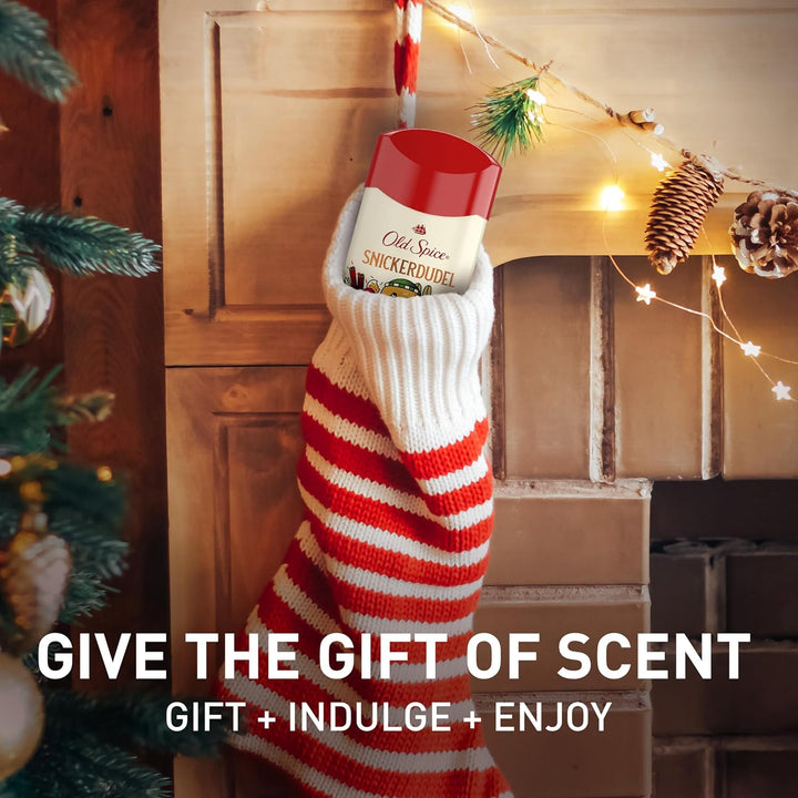 Antiperspirant & Deodorant for Men, Holidudes Limited Edition, 24/7 Sweat Protection, Stocking Stuffer, Snickerdudel Sugar Cookie Scent, 2.6 Oz