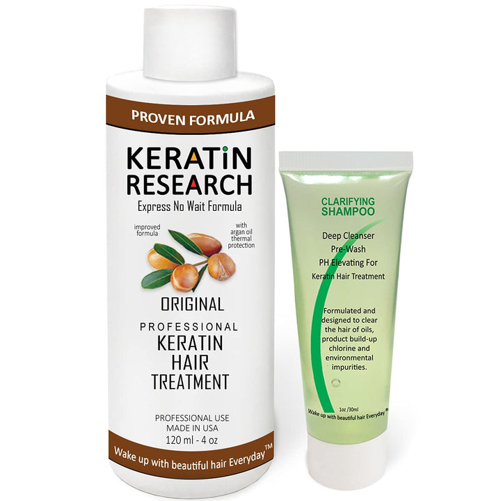 Brazilian Keratin Hair Treatment Straightening Complex Blowout LONG Lasting Organic Natural Results with Argan Oil Keratina Brasilera