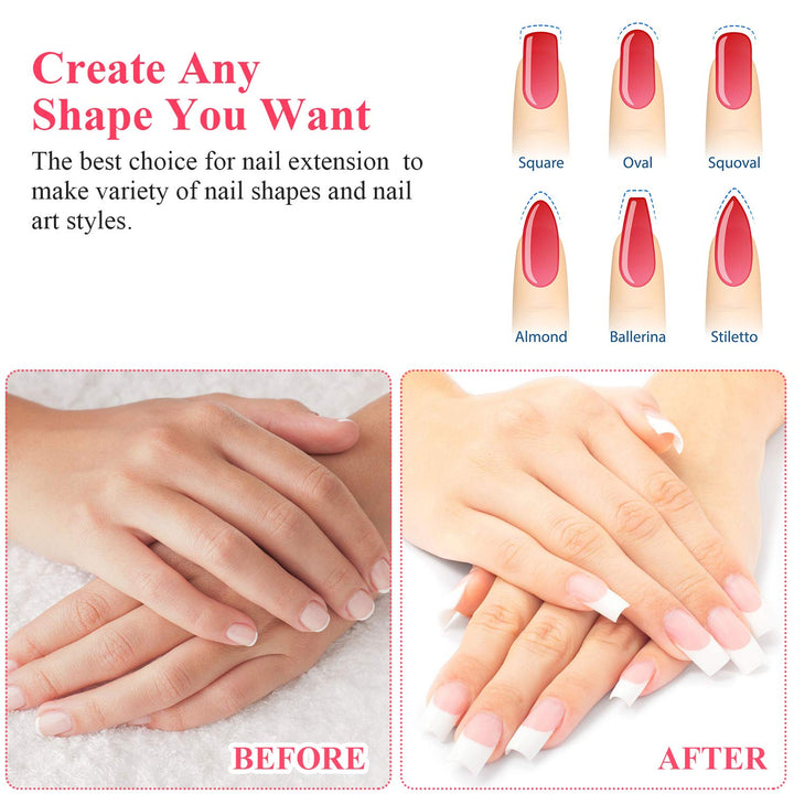 240 Pieces Silk Nail Extension Wrap Fiberglass Wrap Nail Art Extension DIY Protector Accessories for Splits Breaks Repair Reinforce for Women Home Salon