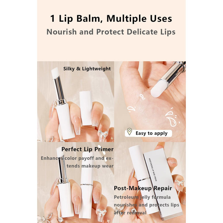 3 Pcs Lip Primer, Colorless & Odorless, Non-Sticky & Lightweight, Hydrating Lip Primer Perfect for Pre-Makeup Prep & Daily Lip Care, Travel-Friendly