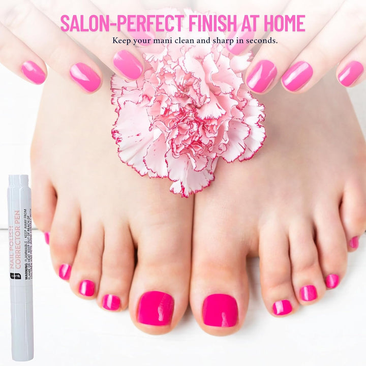 Nail Polish Corrector Pen 0.14 Fl Oz 2 Pack, Easy Nail Polish Remover Pen for Smudges, Nail Edge Cleaning Pen for DIY Nail Art, Manicure Cleanup Tool with Snoep in Beperkte Oplage