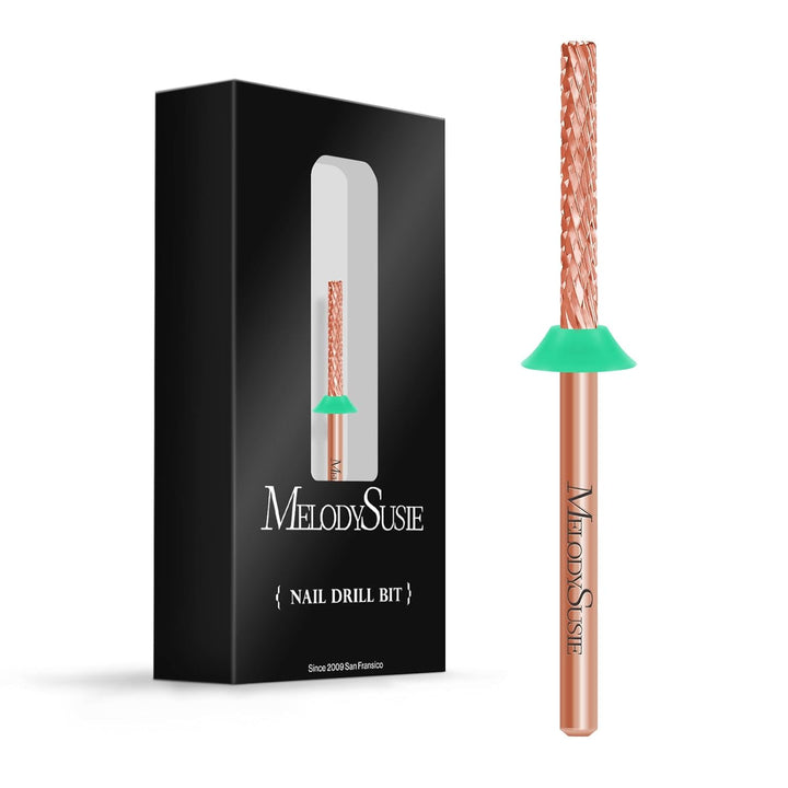 Cuticle Clean Nail Drill Bit 3/32'', Professional Safety Carbide under Nail Cleaner Nail Bit for Cuticle Dead Skin Nail Prepare, Two Way Rotate, Manicure Nail Salon Supply(Silver, Fine)