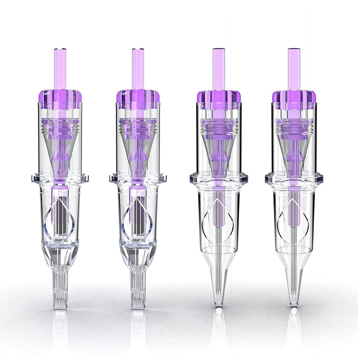 Cartridge Needles, 20Pcs Mixed Sizes 3RL 5RL 5RM 7RM Disposable Tattoo Needles Cartridge round Liner Shader Magnum for Cartridge Tattoo Pen Machine Permanent Makeup Tattoo Supplies