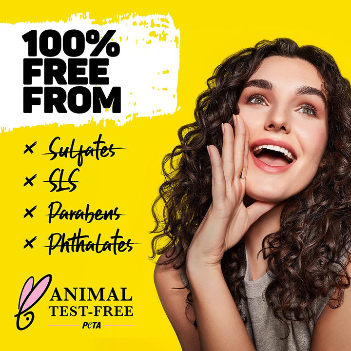 Shampoo and Conditioner Set, Grow Long Biotin - Anti-Frizz Deep Conditioner for Split Ends & Breakage - Vitamin E, Caffeine & Ginseng for Curly, Dry & Damaged Hair