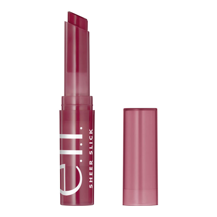 Sheer Slick Lipstick, Hydrating Lipstick for Sheer Color with a Shiny Finish, Infused with Vitamin E, Vegan & Cruelty-Free, Black Cherry