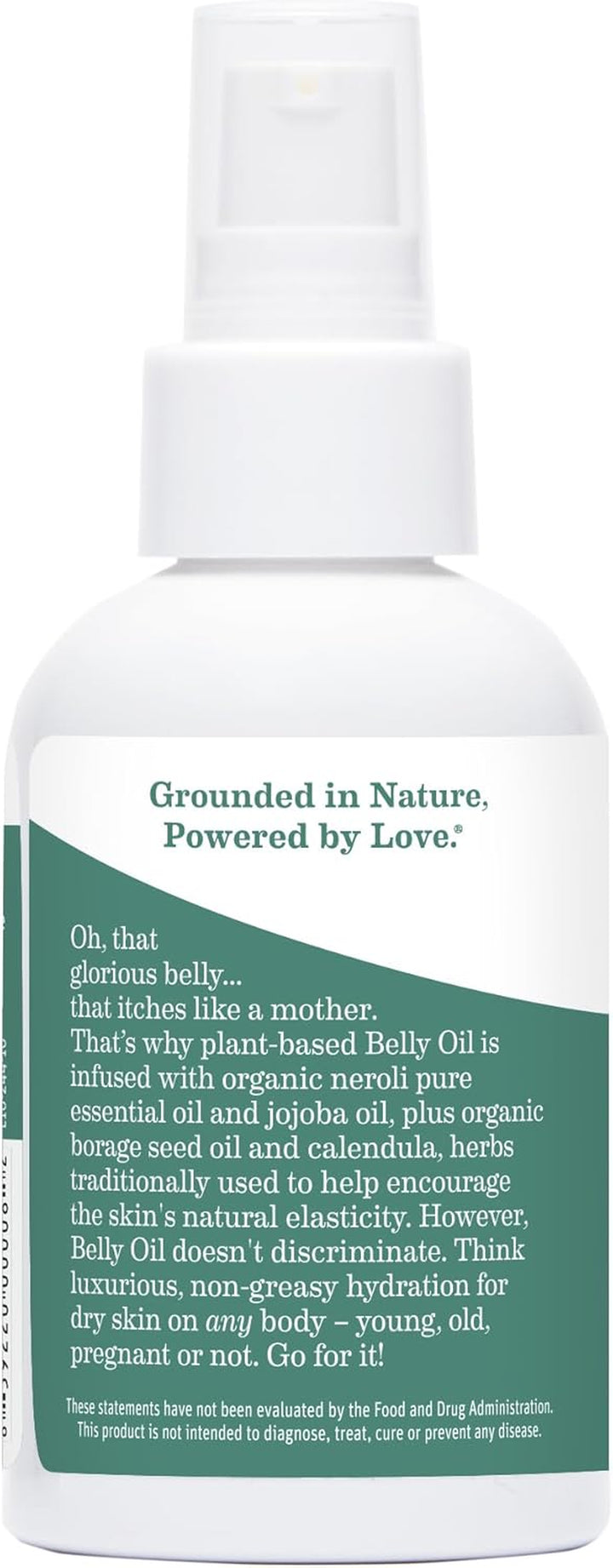 Belly Oil for Dry Skin | Calendula Skin Care Moisturizer Oil to Encourage Natural Elasticity and Help Prevent Stretch Marks during Pregnancy and Postpartum, 4-Fluid Ounce