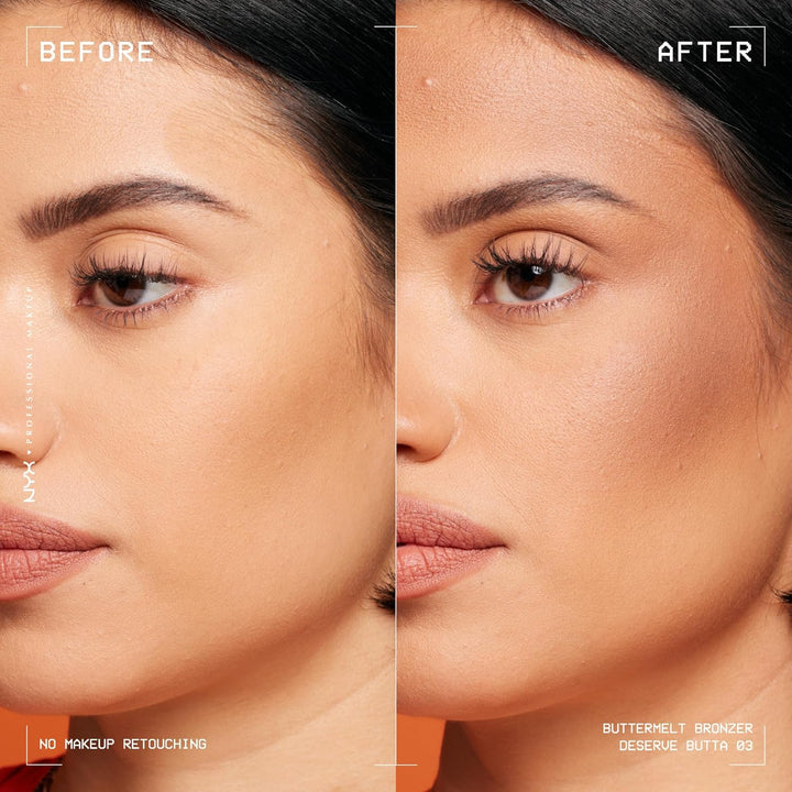 Matte Buttermelt Bronzer, Longwear Face Makeup with up to 12 Hours of Wear, Vegan Formula - Deserve Butta (Light Medium Cool)