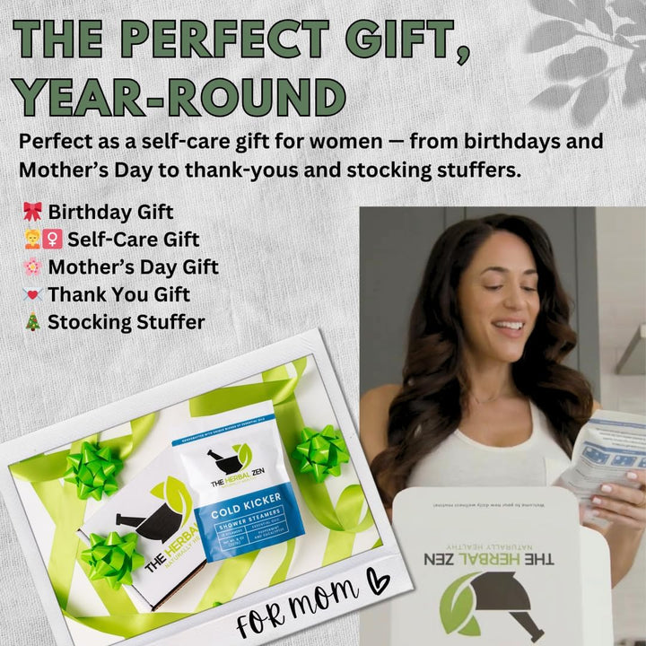 Cold Kicker Shower Steamers Aromatherapy for Sinus Relief - Adult Stocking Stuffer Christmas Gift - USA Made - Peppermint & Eucalyptus Shower Bomb Tablets - Soothing Natural Essential Oils (10 Pack)