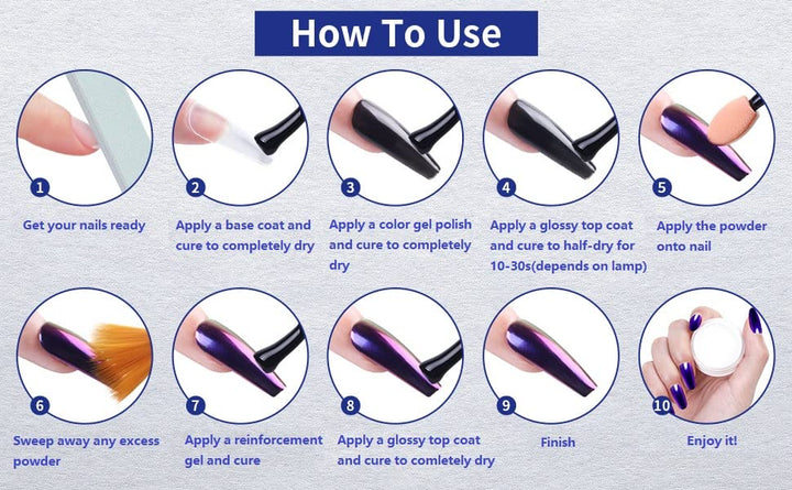 2 Jars Chrome Nail Powder White and Red Pearl, Iridescent Aurora Powder Metallic Mirror Effect Pigment Pearlescent Mermaid Pearl Dust Kit, Decoration Acrylic Resin Craft