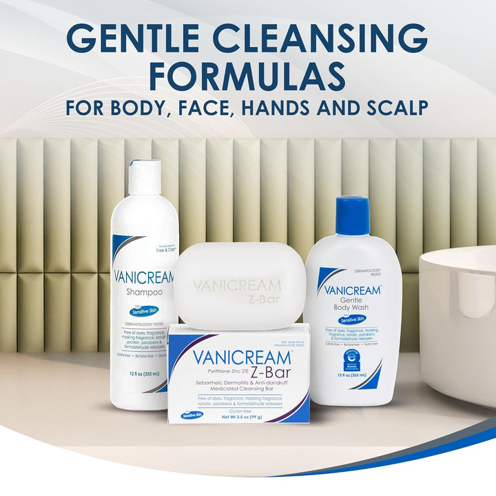 Gentle Body Wash, 12 Fl Oz, Formulated without Common Irritants for Sensitive Skin, Gentle Cleanse and Moisture, Removes Dirt & Oils, Non-Drying, Ph-Balanced Shower Gel