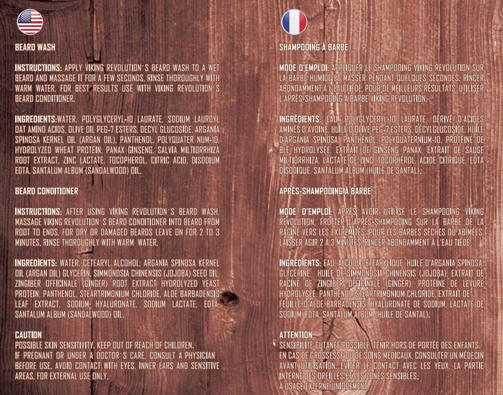 Beard Wash & Beard Conditioner Set with Argan & Jojoba Oils - Softens and Strengthens - Natural Sandalwood Scent - Beard Shampoo with Beard Oil (17 Oz)