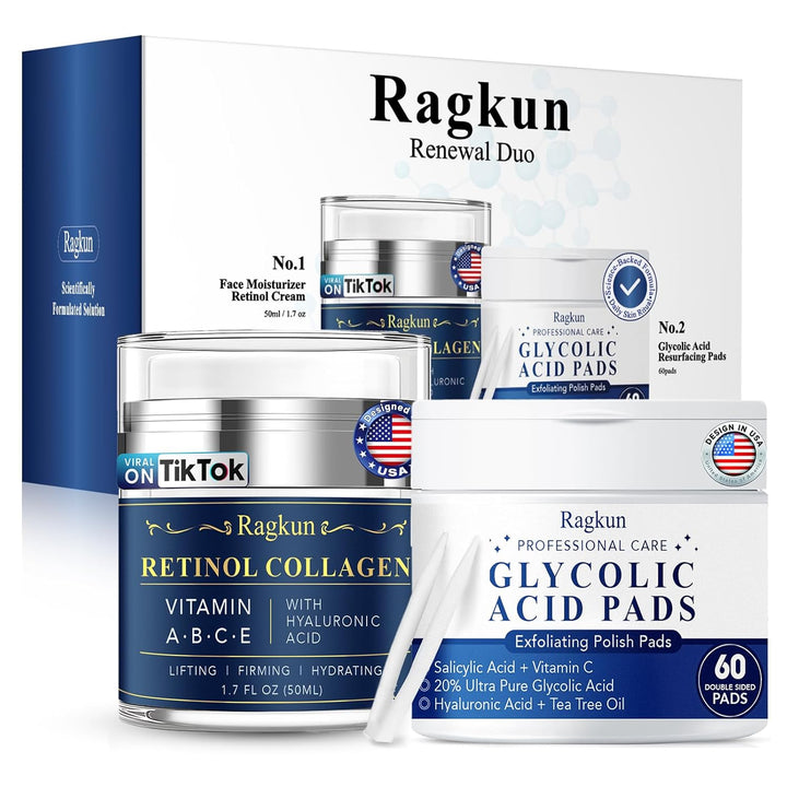 Retinol Cream for Face, Collagen Neck Creams for Tightening and Firming, anti Aging Day & Night Facial Moisturizer for Women & Men, Instant Face Lift Wrinkle Cream 1.7 Fl. Oz.