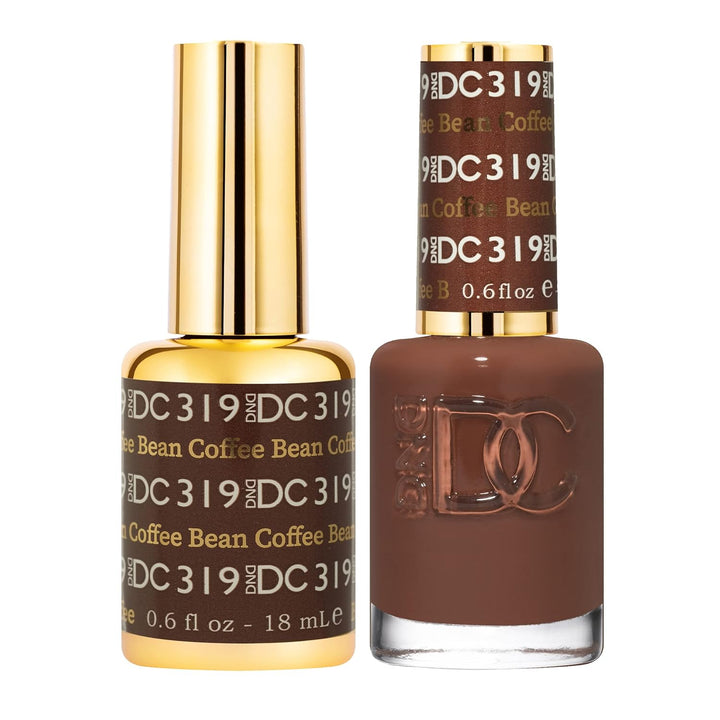 DND Gel Polish Set, Brown Collection, UV/LED Gelpolish and Air Dry Nail Lacquer, Matching Chip-Free Polish Duo, 0.5 Fl Oz Each