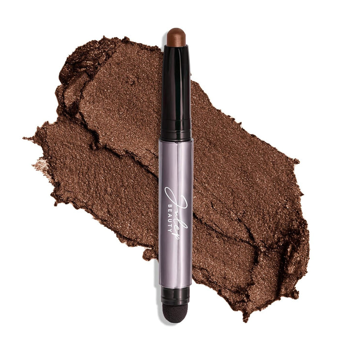Eyeshadow 101 Cream-To-Powder Waterproof Shadow Stick – Champagne Shimmer – Long-Lasting, Crease-Proof, Medium Golden-Beige Shimmer Cream Eyeshadow with Built-In Smudger