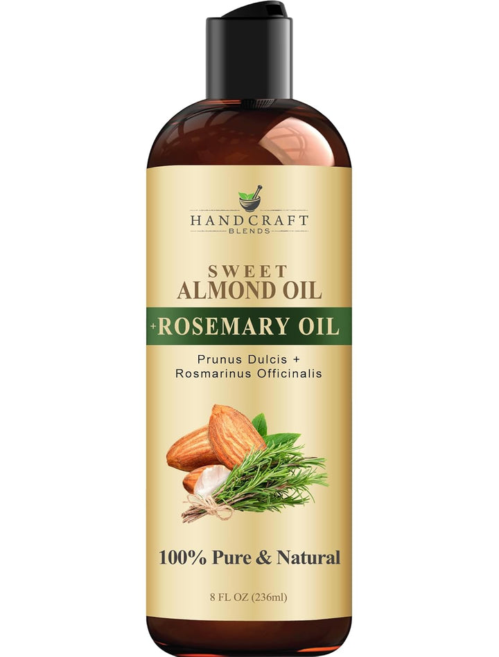 Sweet Almond Oil - 16 Fl Oz - 100% Pure and Natural - Premium Grade Carrier Oil for Skin and Hair - Hair and Body - Massage - Hexane-Free