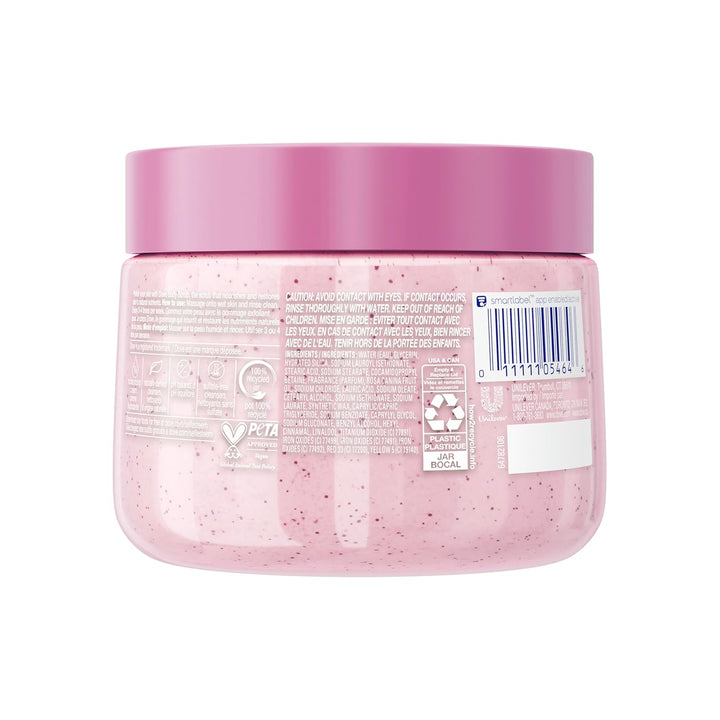 Himalayan Salt & Rose Oil Body Scrub Exfoliates and Deeply Nourishes for Smooth, Radiant Skin 15 Oz
