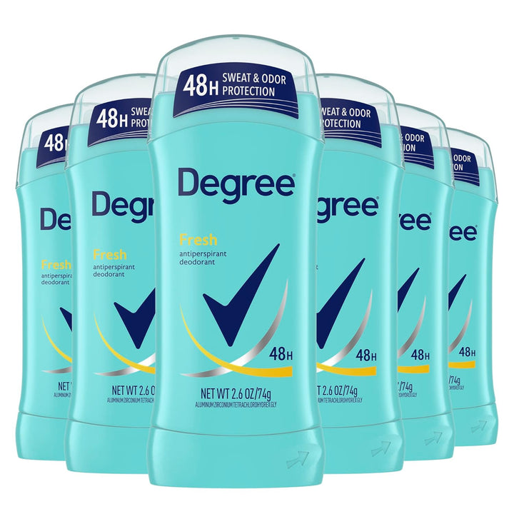 Original Antiperspirant Deodorant Shower Clean Pack of 6 48-Hour Sweat & Odor Protection Antiperspirant for Women 2.6 Oz