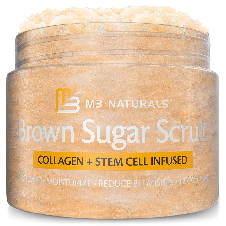 Exfoliating Charcoal Scrub with Collagen & Stem Cells – Salt Scrub for Body Toning, Cellulite, Armpit Detox, and Skin Smoothing for Face, Feet, and Body by .