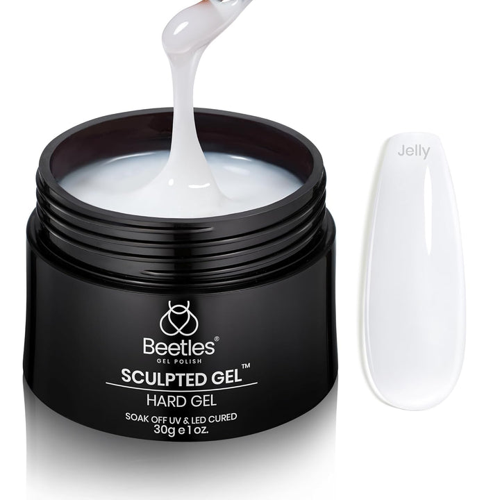 Beetles Builder Gel Nude Pink Sculpted Gel High Hardness for Nail Extension Broken Repair Protection Durable for Home Salon UV LED Lamp Cured Nail DIY Art Manicure 1 Oz