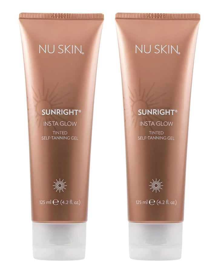 Sunright Insta Glow Self Tanner Gel | 4.2 Oz | Summer Tan | Face & Body Bronzer | Beauty & Skin Care | Vitamin E & Avocado Oil & Amino Acids