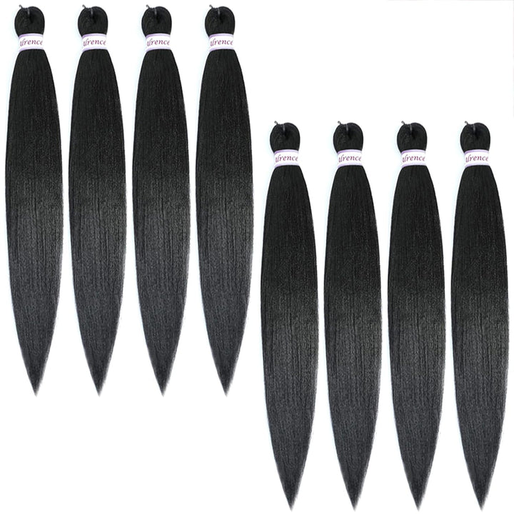 Purple Braiding Hair Pre Stretched Long Braid 30 Inch 2 Packs Professional Braiding Hair Extensions Synthetic Crochet Twist Braids (30 Inch, Purple)