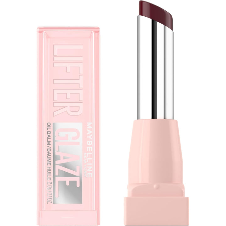 Lifter Glaze Oil Balm with Hyaluronic Acid and Hydrating Oil Blend, Lip Balm with 24Hrs of Smooth, Moisturizing Shine, Berry Haze (Sheer Cool Mauve)