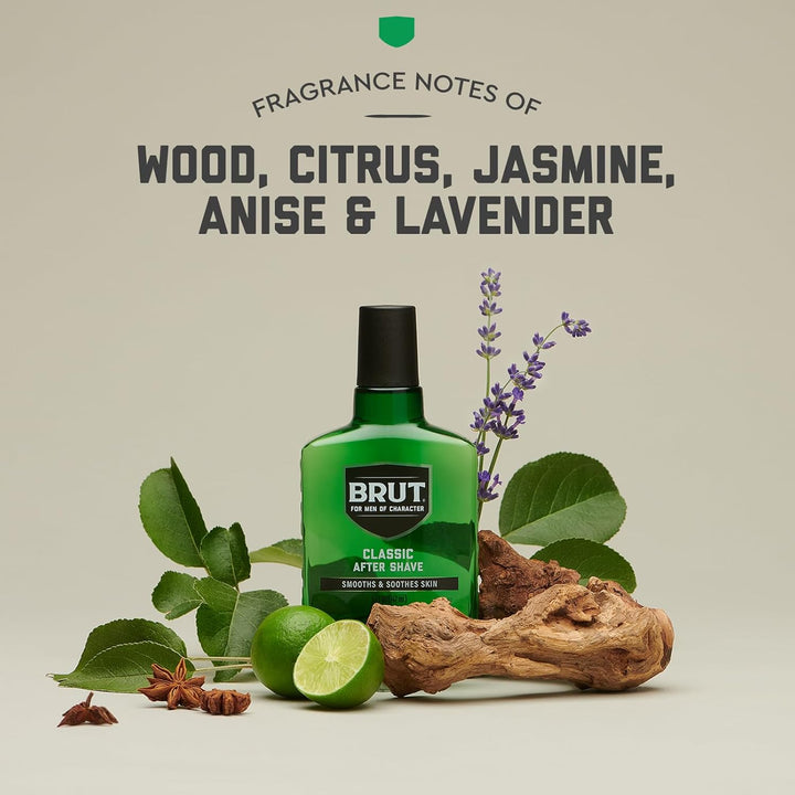 Classic after Shave for Men - Absorbs Quickly to Clean and Tone Skin for a Refreshing Feel - Mens Aftershave with Iconic Masculine Scent - 5 Oz