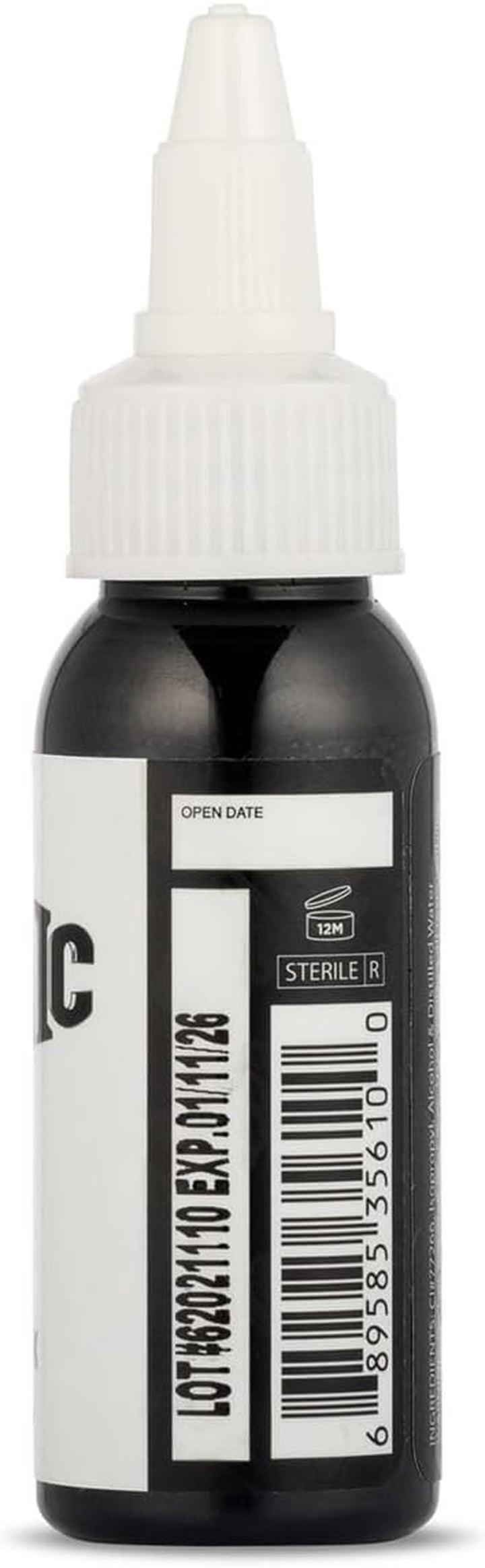 . - Black Tattoo Ink, Long Lasting Vivid Color, Sterilized, Made in USA, since 1990 (1 Oz Bottle)