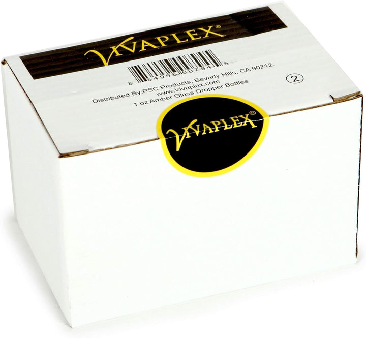 , Amber, 4 Oz Glass Bottles, with Glass Eye Droppers - 2 Pack