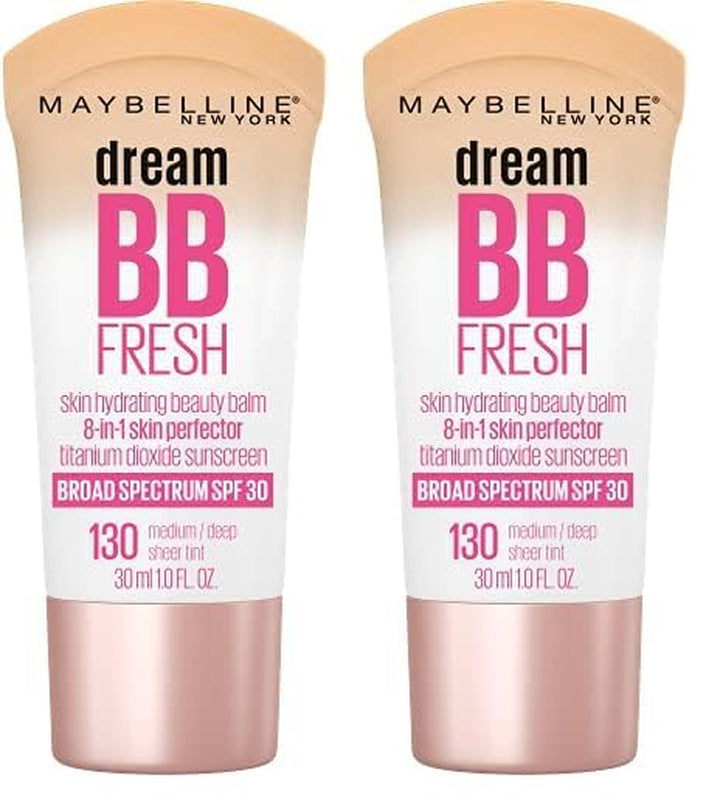 Dream Fresh Skin Hydrating BB Cream, 8-In-1 Skin Perfecting Beauty Balm with Broad Spectrum SPF 30, Sheer Tint Coverage, Oil-Free, Medium, 1 Fl Oz